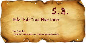 Sükösd Mariann névjegykártya